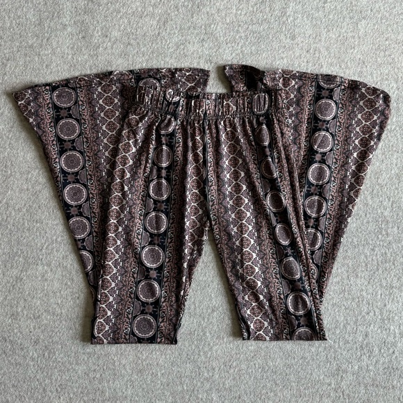 Hippie print wide leg pants - Picture 1 of 4